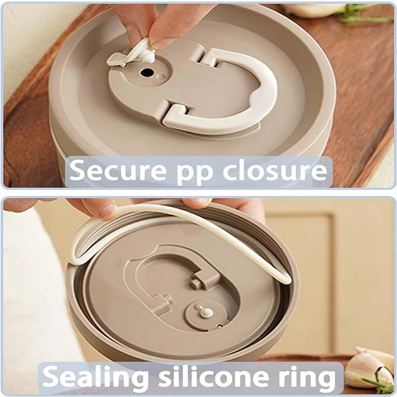 Portable Insulated Lunch Container Set with Thermal Lunch Box – 3 Stackable Containers for Adults and Kids