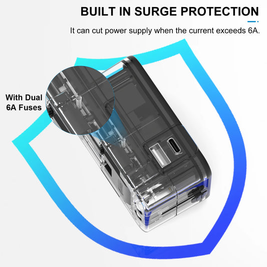 OutSide Gears™ Universal Travel Adapter with USB Ports – International Power Plug for Worldwide Use