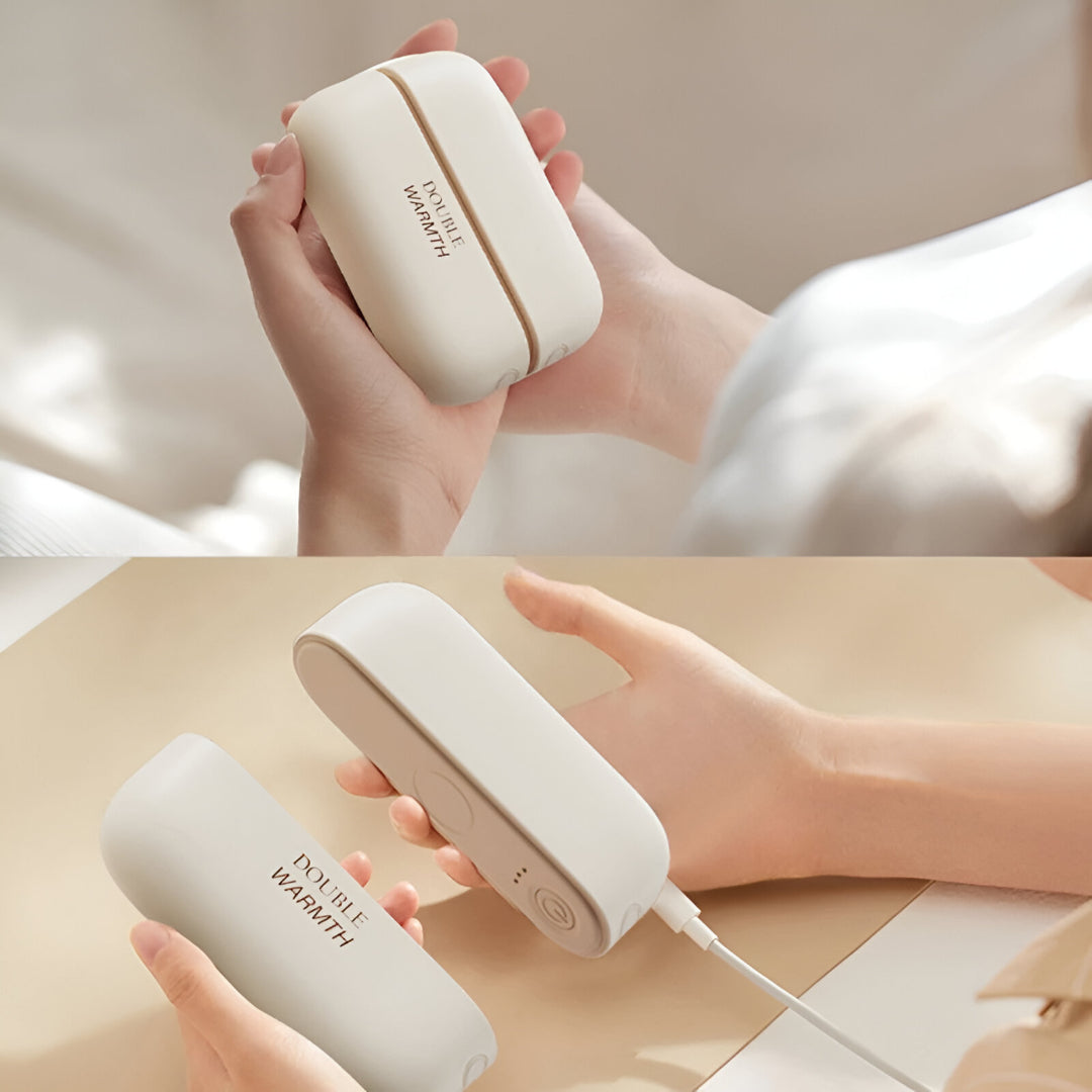 Stay Warm and Charged: 2-in-1 Rechargeable Hand Warmers with Power Bank – Portable Electric Pocket Heaters for Winter Adventures in the US and Canada